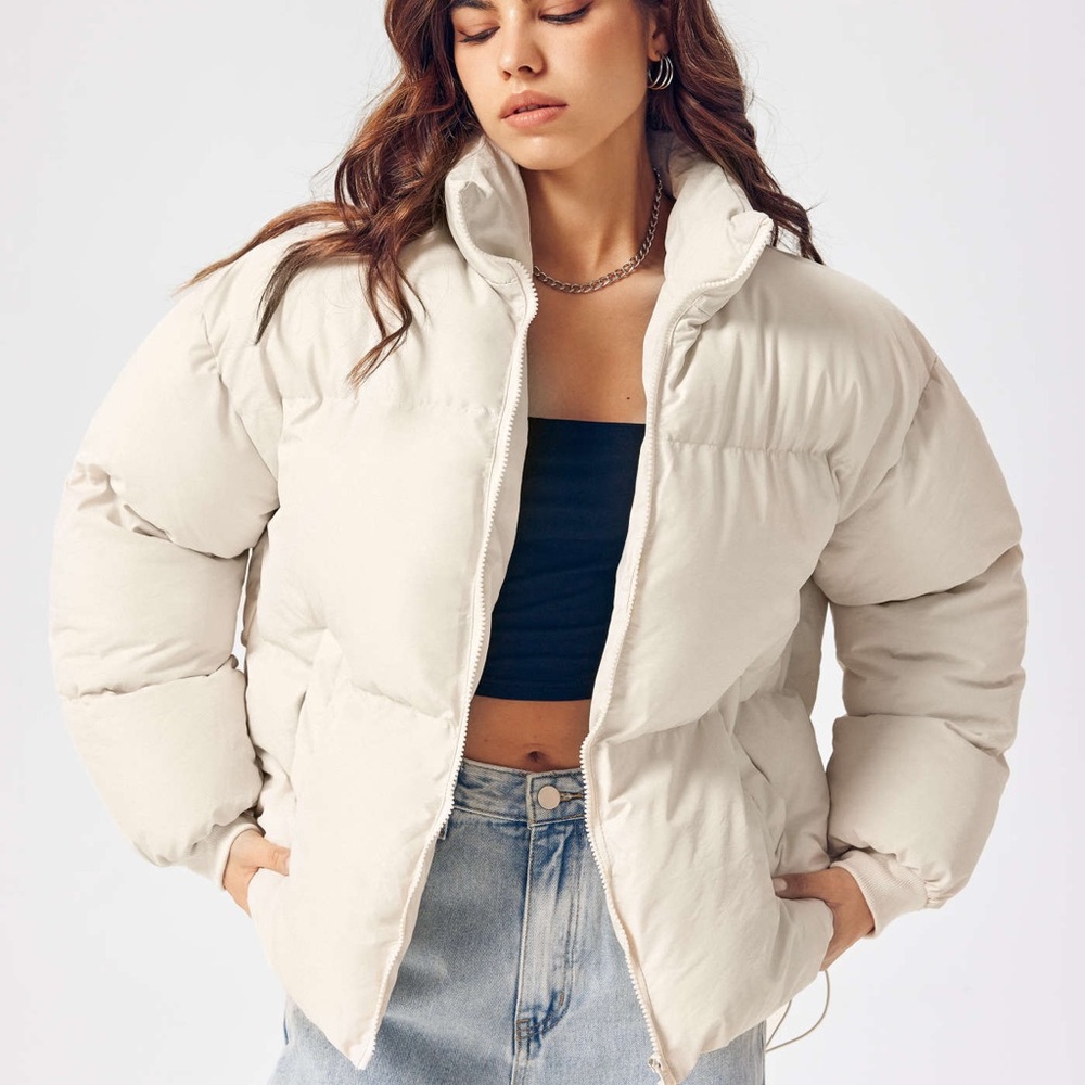 Cider Cream Puffer Jacket - Picture 2 of 3